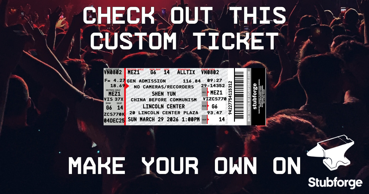 Concert Ticket (General Admission) Template 👉 A custom designed replica ...